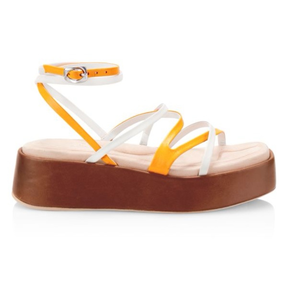 Logan Strappy Leather Flatform Sandals by rag &‎ bone size 37 (size 7 US)